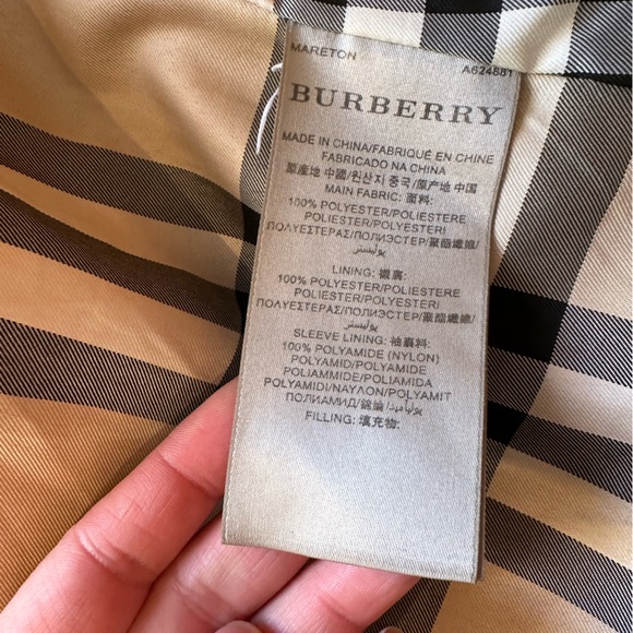 Burberry Brit Black Double-Breasted Coat - Picture 11 of 12